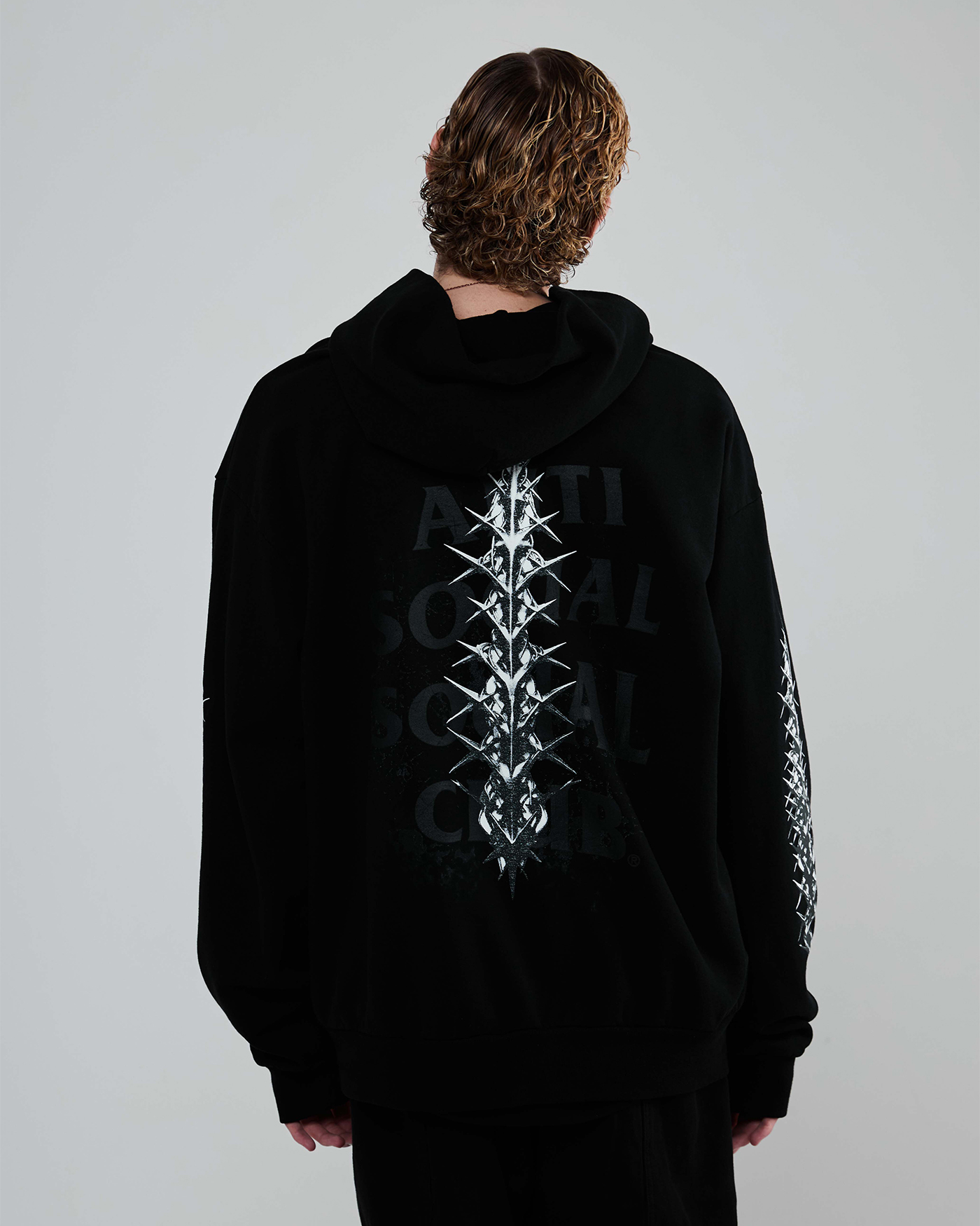 パーカー・フーディ [ANTI SOCIAL SOCIAL CLUB] ANGUISH USA MADE HOODIE Anti Social Social Club Made in USA Anguish Hoodie in Black